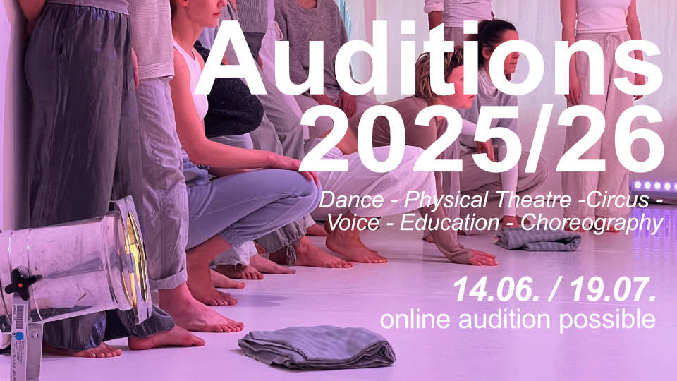 Seneca Intensiv – Auditions – Educational Years Dance + Circus + Physical Theatre + Voice 2025/26